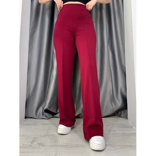 Oysho Çımalı Salaş Pantolon 25272 - Bordo - S - AZRA05088-Bordo-S