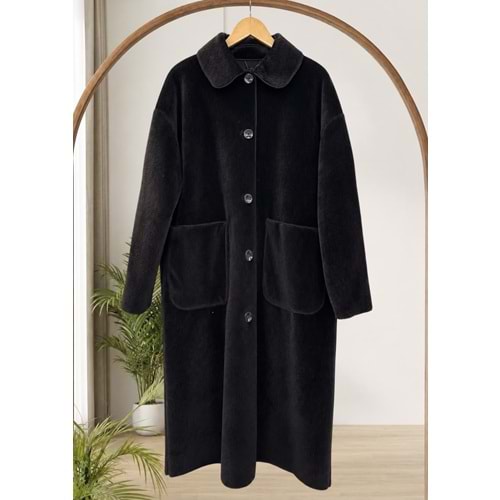 İkoll Torba Cepli Oversize Kaban 31134 - Siyah - TEK BEDEN - AZRA05170-56584
