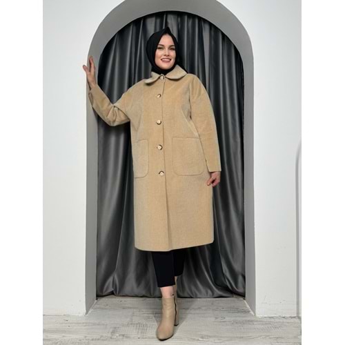 İkoll Torba Cepli Oversize Kaban 31134 - Siyah - TEK BEDEN - AZRA05170-56584