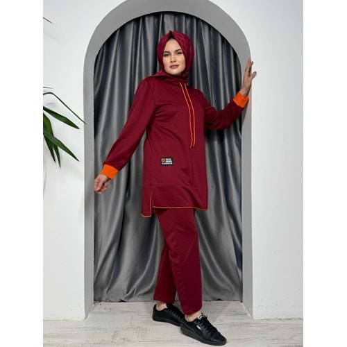 Parçalı İki İp Takım 2293 TK - Bordo - 38-40