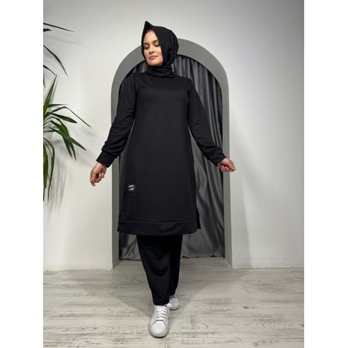 Uzun Tunikli Takım 1655 - Siyah - 38-40 - AZRA05273-43679