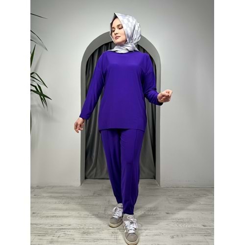 Sendi Makaslı Çımalı Takım 3371 - Mor - S - AZRA05338-44443