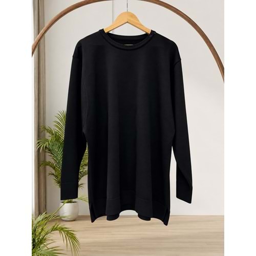 Düz Merserize Tunik 3177 - Siyah - TEK BEDEN - AZRA05401-45127