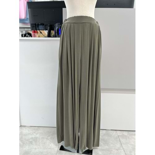 Pileli Modal Pantolon 4369 - Haki - M - AZRA05580-46264