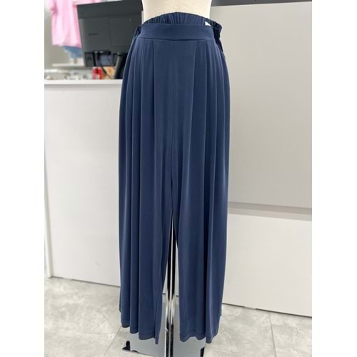 Pileli Modal Pantolon 4369 - Lacivert - L - AZRA05580-46269