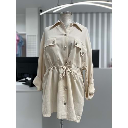 Torba Cepli Kısa Kap 34556 - Bej - TEK BEDEN - AZRA05587-46319