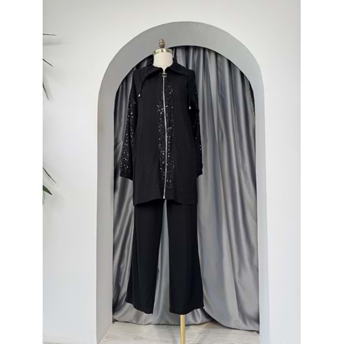 Pul Payet Keten Takım 120183 - Siyah - 36 - AZRA05701-46964
