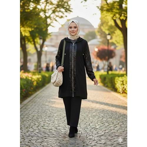 Pul Payet Keten Takım 120183 - Siyah - 38 - AZRA05701-46965