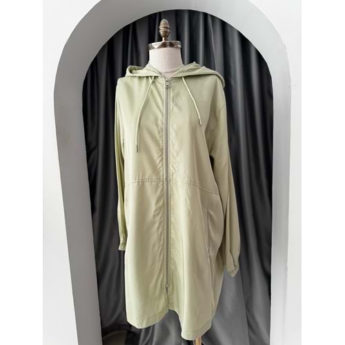 Arkası Güpürlü Taşlı Kap 3225 - Mint Yeşili - L-XL - AZRA05749-47395