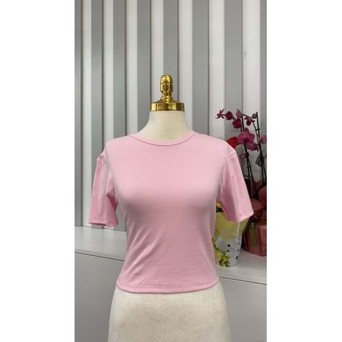 Oysho Kumaş Crop Bady 362625 - Pembe - L - AZRA05819-47954