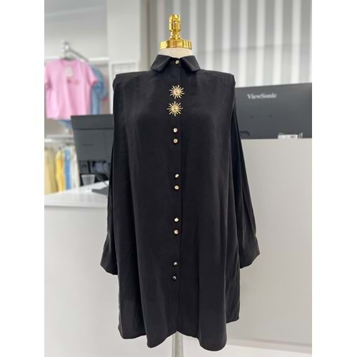 Cupra Aksesuarlı Gömlek 10694 - Siyah - L-XL