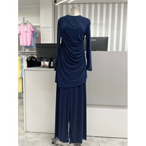 Büzgülü Lüks Takım 14349 - Lacivert - L