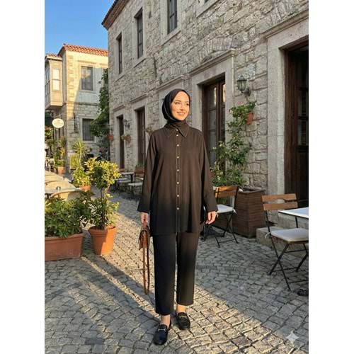 Tensel Takım 22732 - azra fashion - Siyah - L-XL