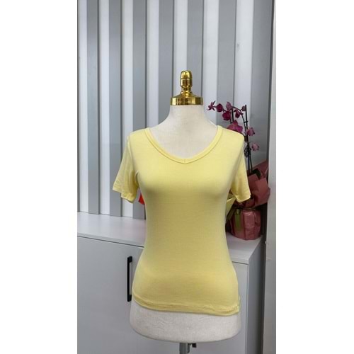 V Yaka Bady 1043 - Sarı - L
