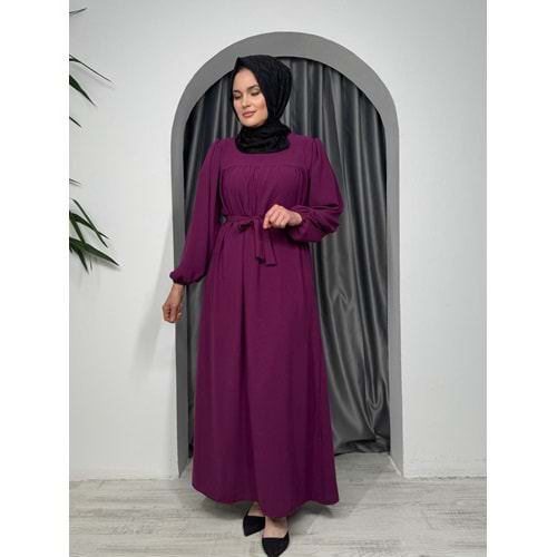 Robalı Elbise 6546 - Mor - 50-52