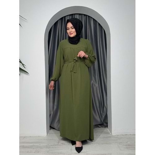 Robalı Elbise 6546 - Yeşil - 50-52