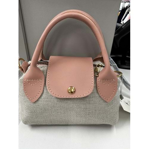 Keten Minik Çanta 8154 - Pembe - TEK BEDEN