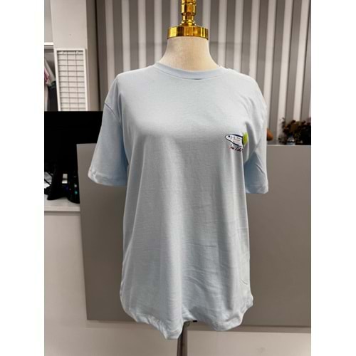 Balık Baskılı T-shirt 3668 - Mavi - M