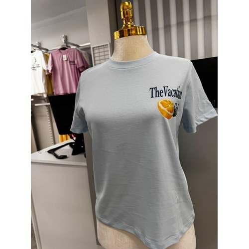Limon Baskı T-shirt 10620 - Mavi - L