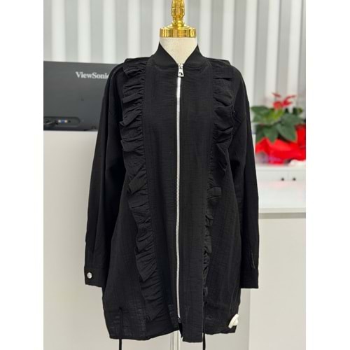 Fırfırlı Kap 3261 - Siyah - L-XL