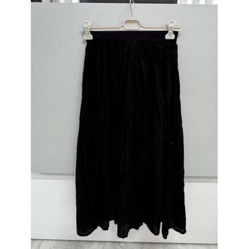 Vual Piliseli Etek 35089 - Siyah - L