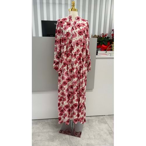 Güllü Salaş Elbise 2399 - Kırmızı - L-XL