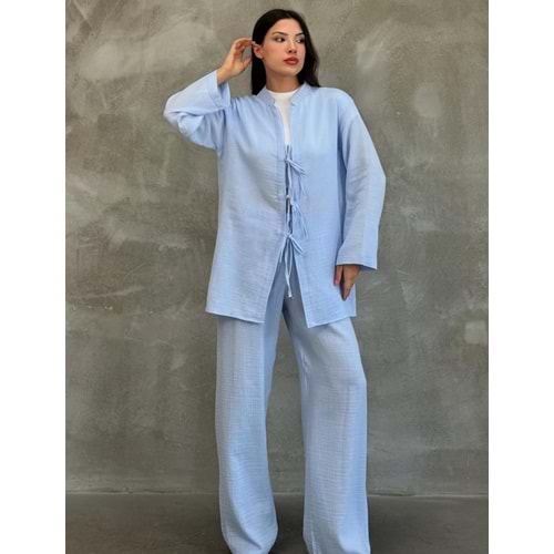 Müslin Takım 251115 - Mavi - XL - AZRA06344-52560