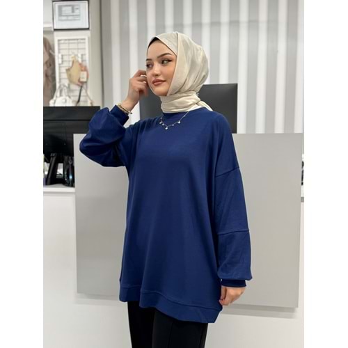 Düz Salaş Oysho Tunik 817 - Lacivert - L-XL