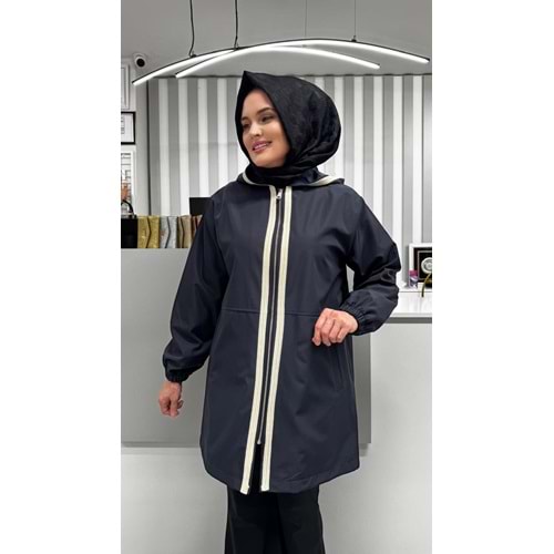Önleri Şeritli Kap 2074 - Lacivert - L-XL