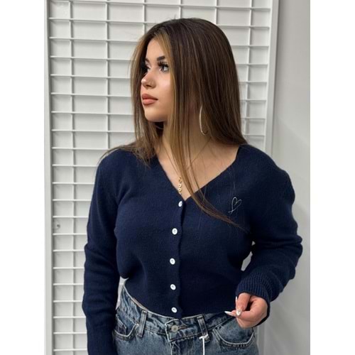 Yumoş Hırka 0955 - Lacivert - TEK BEDEN
