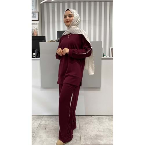 Oysho Garnili Takım 3412 - Bordo - L-XL