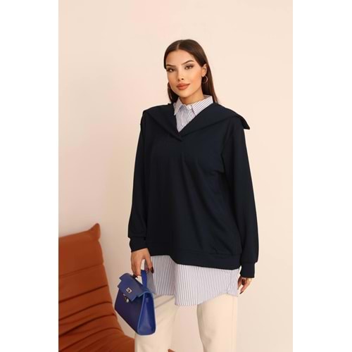 Degaje Yaka Tunik 26202 - Lacivert - L