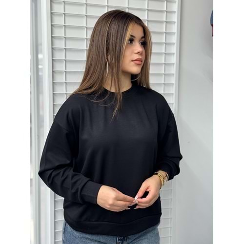 Parçalı Sweat 1595 - Siyah - L-XL