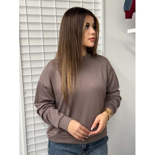 Parçalı Sweat 1595 - Vizon - L-XL