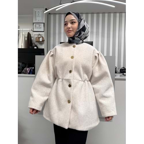 Tay Tüyü Ceket 2049 - Bej - 40