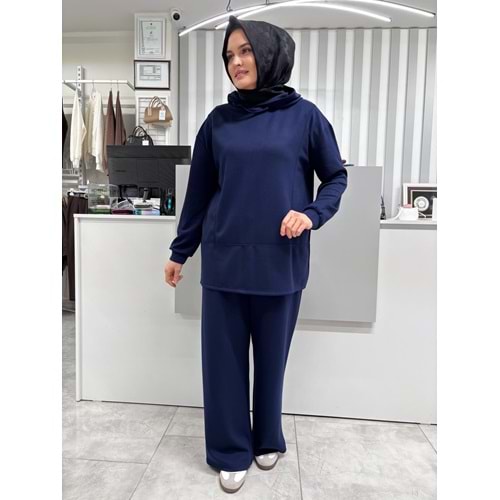 Eteği Oval Takım 1102 - Lacivert - 46-48 - AZRA07085-56821