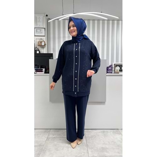 Premium Pullu Takım 120287 - Lacivert - 36 - AZRA07119-57010