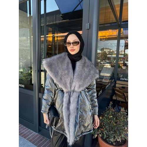 Kürkü İthal Mont 6171 - Füme - TEK BEDEN - AZRA07195-57466