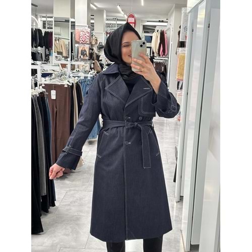 Kot Trenç 1351 - Lacivert - 42 - AZRA07327-Lacivert-42