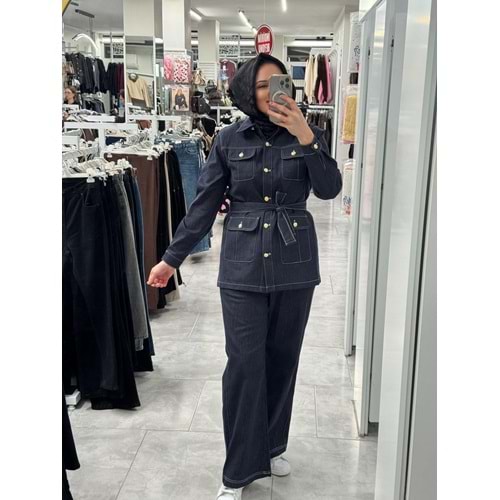 4 Cepli Kot Takım 3345 - Lacivert - 40 - AZRA07329-Lacivert-40