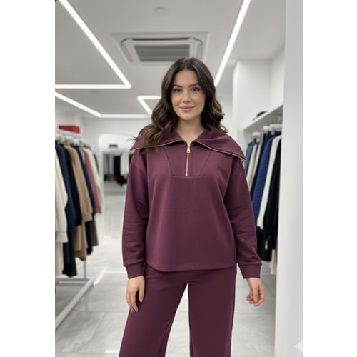 Gold Fermuarlı Takım 580629 - Bordo - S
