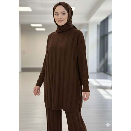 İnce Triko Takım 7098 - Siyah - TEK BEDEN