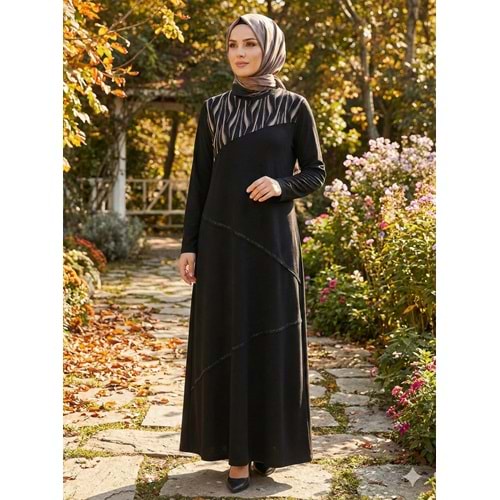 ESİLAY ELBİSE 960 - Siyah - 40 - AZRA07618-60096