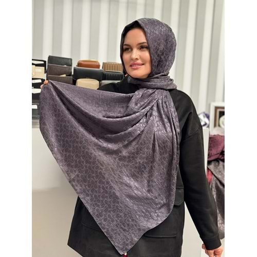 Çift C Desen Şal 1350 - Füme - TEK BEDEN - AZRA07684-60077
