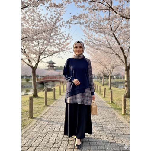 Garnili Oysho Tunik 26838 - Lacivert - S-M