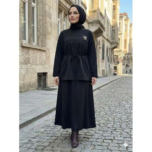 Tensel Etekli Takım 7462 - Siyah - S-M