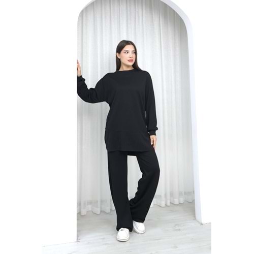 Taş Detaylı Oysho Kumaş Takım 26533 - Siyah - S - AZRA07795-60987