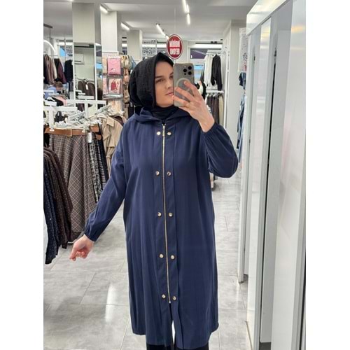 Zımba Detaylı Kap 15251 - Lacivert - S-M