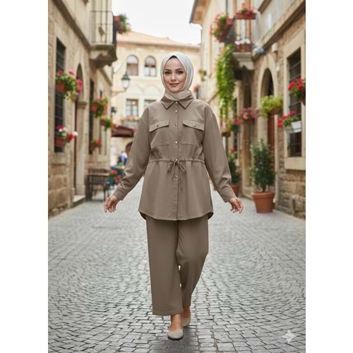 Beli Kordonlu Takım 267308 - Vizon - S