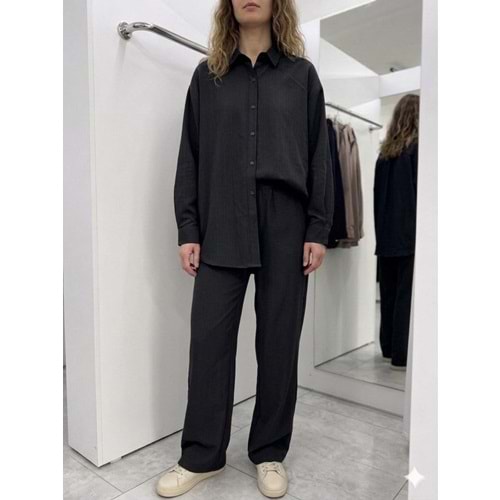 Modal Kumaş Luna Takım 26857 - Siyah - L